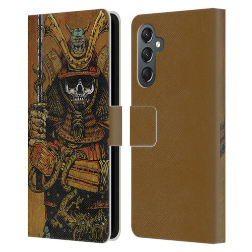 David Lozeau Colourful Grunge Samurai Leather Book Wallet Case Cover For Samsung Galaxy A25 5G