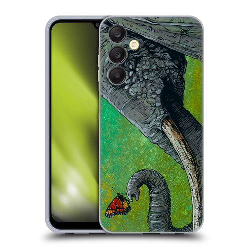 David Lozeau Colourful Grunge The Elephant Soft Gel Case for Samsung Galaxy A25 5G