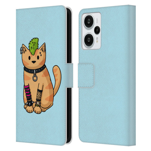 Beth Wilson Doodlecats Punk 2 Leather Book Wallet Case Cover For Xiaomi Redmi Note 12T