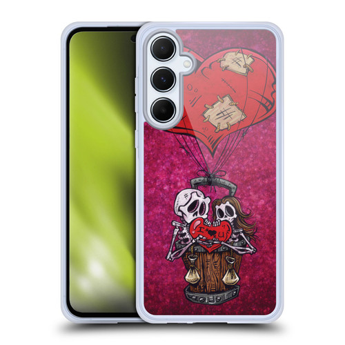 David Lozeau Colourful Grunge Day Of The Dead Soft Gel Case for Samsung Galaxy A55 5G
