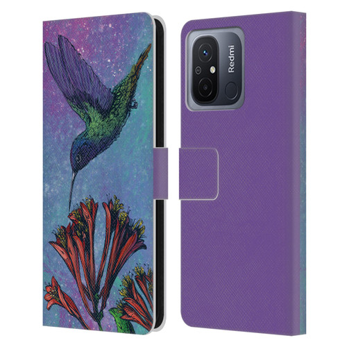 David Lozeau Colourful Grunge The Hummingbird Leather Book Wallet Case Cover For Xiaomi Redmi 12C