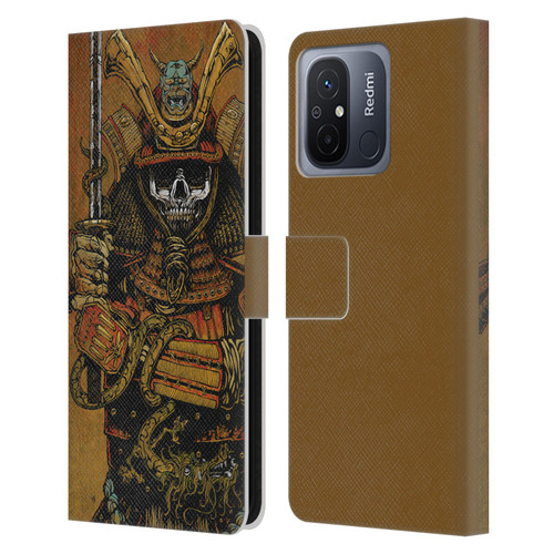 David Lozeau Colourful Grunge Samurai Leather Book Wallet Case Cover For Xiaomi Redmi 12C