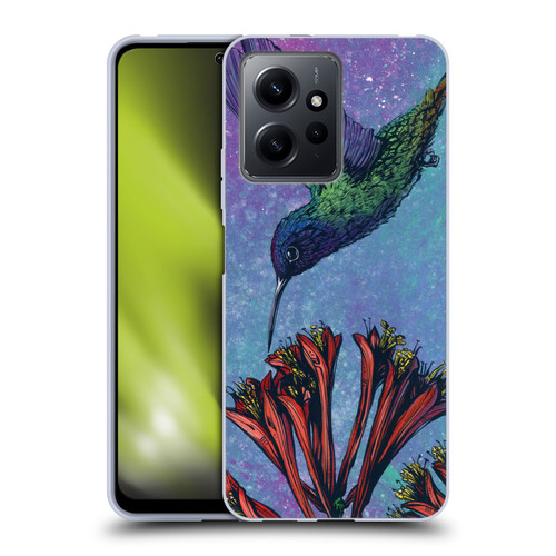 David Lozeau Colourful Grunge The Hummingbird Soft Gel Case for Xiaomi Redmi Note 12 4G