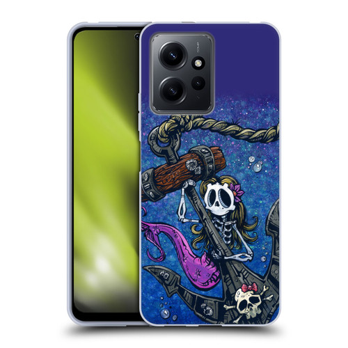 David Lozeau Colourful Grunge Mermaid Anchor Soft Gel Case for Xiaomi Redmi Note 12 4G