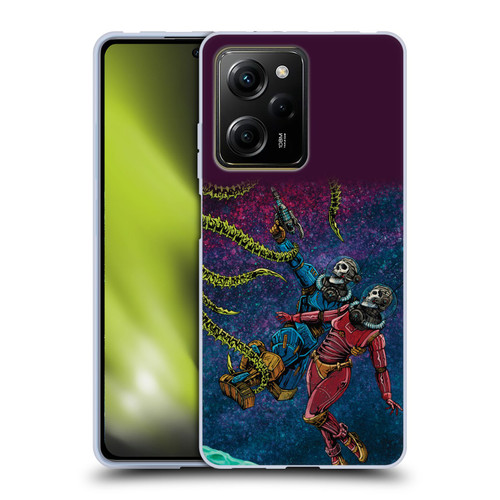 David Lozeau Colourful Grunge Astronaut Space Couple Love Soft Gel Case for Xiaomi Redmi Note 12 Pro 5G