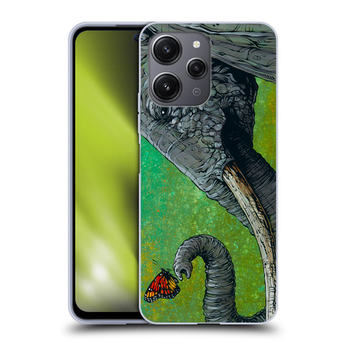 David Lozeau Colourful Grunge The Elephant Soft Gel Case for Xiaomi Redmi 12