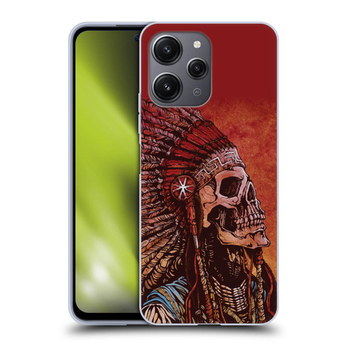 David Lozeau Colourful Grunge Native American Soft Gel Case for Xiaomi Redmi 12