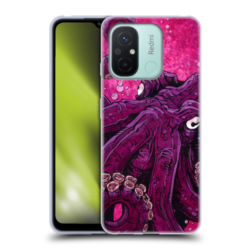 David Lozeau Colourful Grunge Octopus Squid Soft Gel Case for Xiaomi Redmi 12C