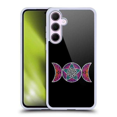Beth Wilson Celtic Knot Stars Pagan Triple Moon Soft Gel Case for Samsung Galaxy A35 5G