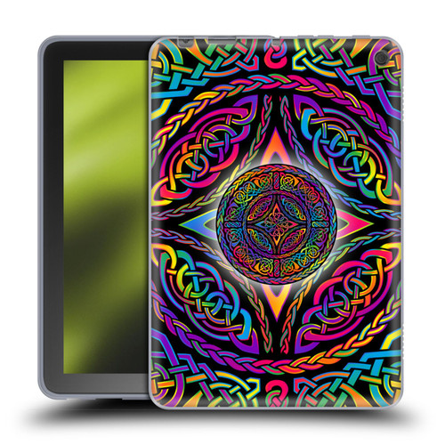 Beth Wilson Rainbow Celtic Knots Shield Soft Gel Case for Amazon Fire HD 8/Fire HD 8 Plus 2020