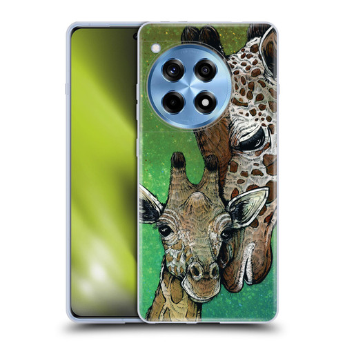 David Lozeau Colourful Art Giraffe Soft Gel Case for OnePlus 12R