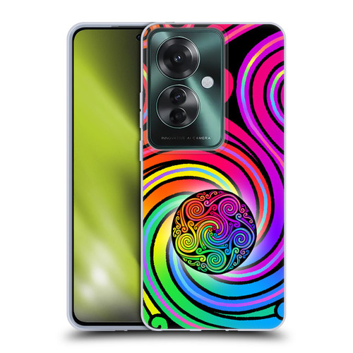 Beth Wilson Rainbow Celtic Knots Spirals Soft Gel Case for OPPO Reno11 F 5G / F25 Pro 5G