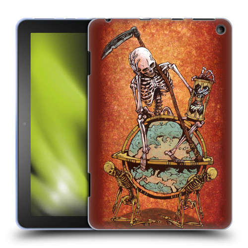 David Lozeau Colourful Art Memento Mori Soft Gel Case for Amazon Fire HD 8/Fire HD 8 Plus 2020