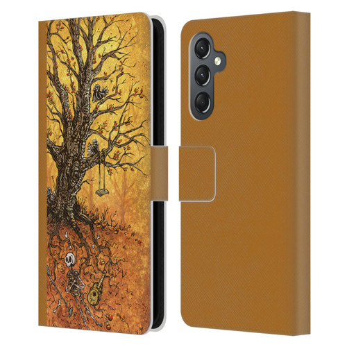 David Lozeau Colourful Art Tree Of Life Leather Book Wallet Case Cover For Samsung Galaxy A25 5G