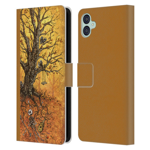 David Lozeau Colourful Art Tree Of Life Leather Book Wallet Case Cover For Samsung Galaxy M04 5G / A04e