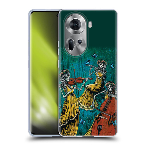 David Lozeau Colourful Art Three Female Soft Gel Case for OPPO Reno11