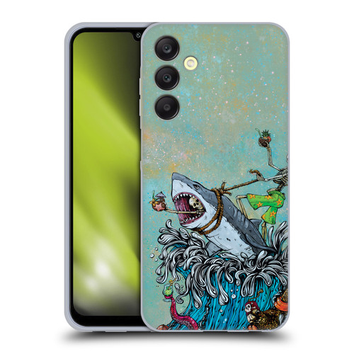 David Lozeau Colourful Art Surfing Soft Gel Case for Samsung Galaxy A25 5G