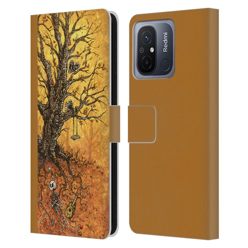 David Lozeau Colourful Art Tree Of Life Leather Book Wallet Case Cover For Xiaomi Redmi 12C