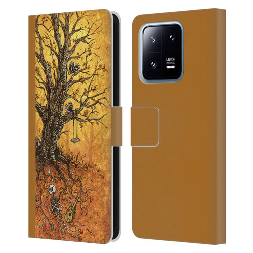 David Lozeau Colourful Art Tree Of Life Leather Book Wallet Case Cover For Xiaomi 13 Pro 5G