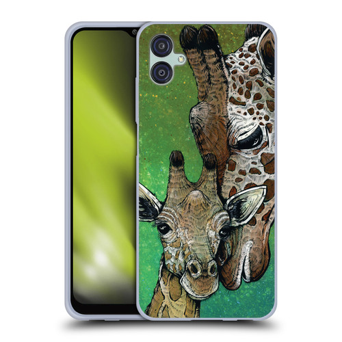 David Lozeau Colourful Art Giraffe Soft Gel Case for Samsung Galaxy M04 5G / A04e