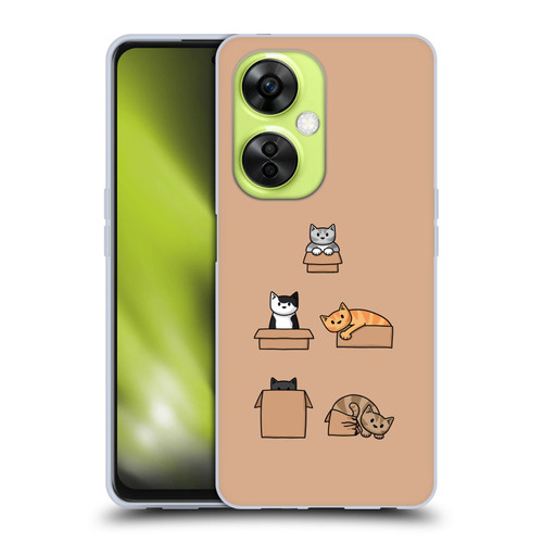 Beth Wilson Doodle Cats 2 Boxes Soft Gel Case for OnePlus Nord CE 3 Lite 5G