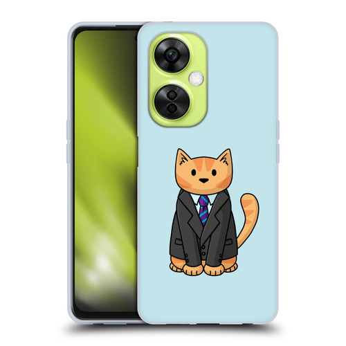 Beth Wilson Doodle Cats 2 Business Suit Soft Gel Case for OnePlus Nord CE 3 Lite 5G