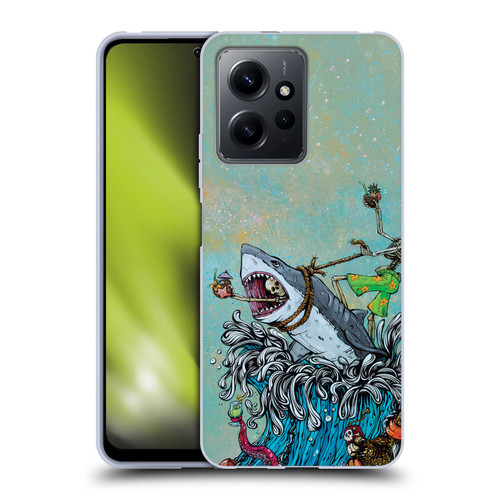 David Lozeau Colourful Art Surfing Soft Gel Case for Xiaomi Redmi Note 12 4G