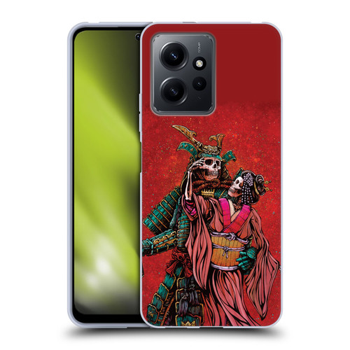 David Lozeau Colourful Art Samurai And Geisha Soft Gel Case for Xiaomi Redmi Note 12 4G