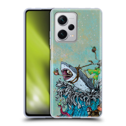 David Lozeau Colourful Art Surfing Soft Gel Case for Xiaomi Redmi Note 12 Pro+ 5G