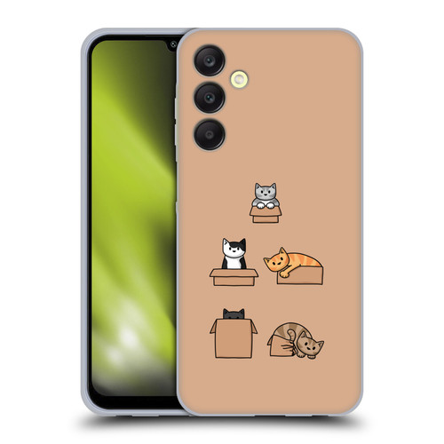 Beth Wilson Doodle Cats 2 Boxes Soft Gel Case for Samsung Galaxy A25 5G