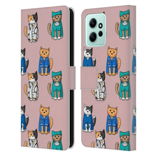 Beth Wilson Doodle Cats 2 Professionals Leather Book Wallet Case Cover For Xiaomi Redmi 12