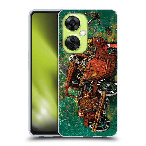 David Lozeau Skeleton Grunge Tiki Towing Soft Gel Case for OnePlus Nord CE 3 Lite 5G