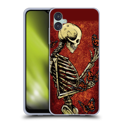 David Lozeau Skeleton Grunge Butterflies Soft Gel Case for Samsung Galaxy M04 5G / A04e