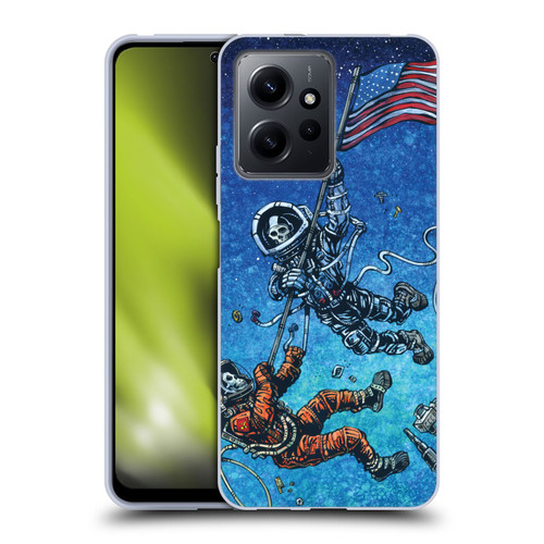 David Lozeau Skeleton Grunge Astronaut Battle Soft Gel Case for Xiaomi Redmi Note 12 4G