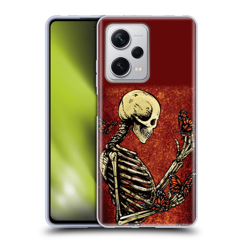 David Lozeau Skeleton Grunge Butterflies Soft Gel Case for Xiaomi Redmi Note 12 Pro+ 5G