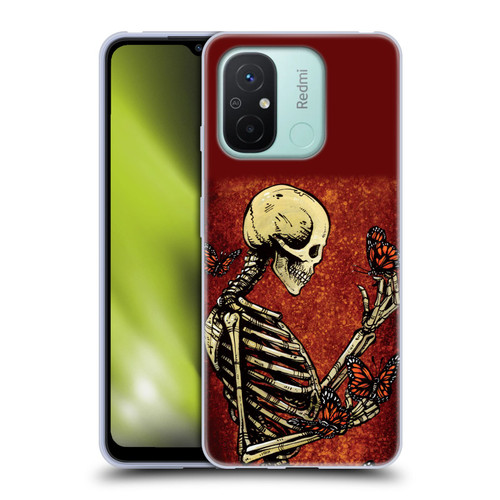 David Lozeau Skeleton Grunge Butterflies Soft Gel Case for Xiaomi Redmi 12C