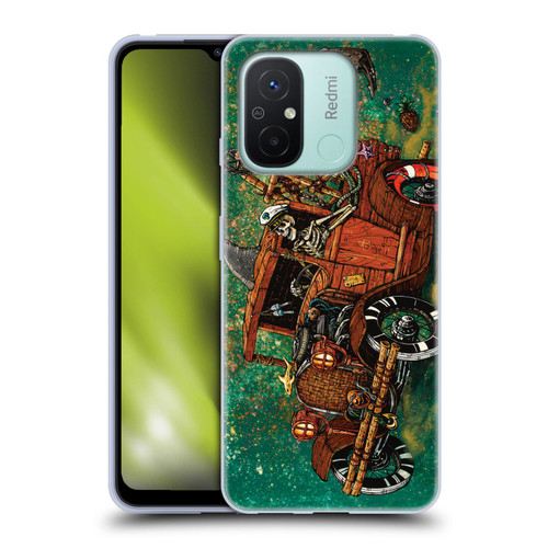 David Lozeau Skeleton Grunge Tiki Towing Soft Gel Case for Xiaomi Redmi 12C