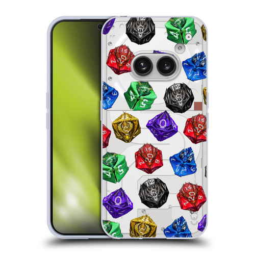 Stanley Morrison Art Six Dragons Gaming Dice Set Soft Gel Case for Nothing Phone (2a)