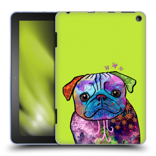 Duirwaigh Animals Pug Dog Soft Gel Case for Amazon Fire HD 8/Fire HD 8 Plus 2020