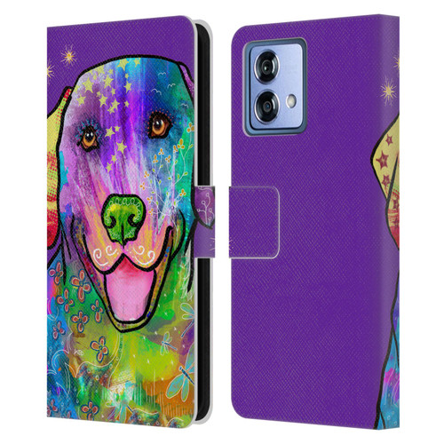 Duirwaigh Animals Golden Retriever Dog Leather Book Wallet Case Cover For Motorola Moto G84 5G