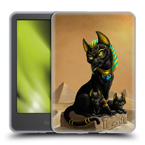 Stanley Morrison Art Egyptian Bastet Cat & Kittens Soft Gel Case for Amazon Kindle 11th Gen 6in 2022