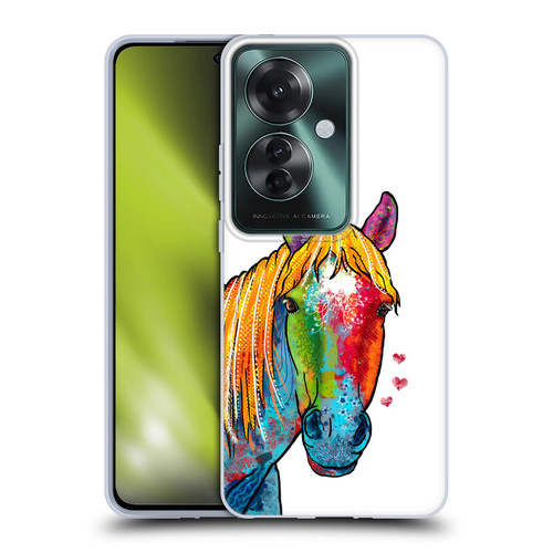Duirwaigh Animals Horse Soft Gel Case for OPPO Reno11 F 5G / F25 Pro 5G