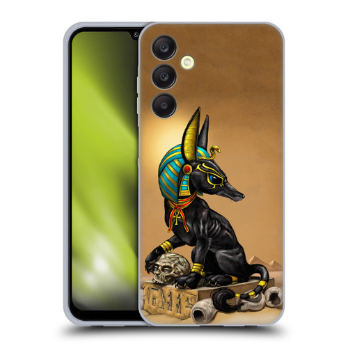 Stanley Morrison Art Egyptian Black Jackal Anubis Soft Gel Case for Samsung Galaxy A25 5G