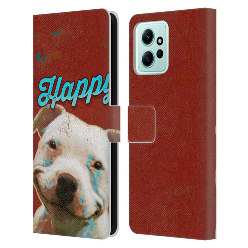Duirwaigh Animals Pitbull Dog Leather Book Wallet Case Cover For Xiaomi Redmi 12