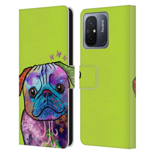 Duirwaigh Animals Pug Dog Leather Book Wallet Case Cover For Xiaomi Redmi 12C