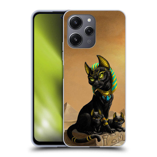 Stanley Morrison Art Egyptian Bastet Cat & Kittens Soft Gel Case for Xiaomi Redmi 12