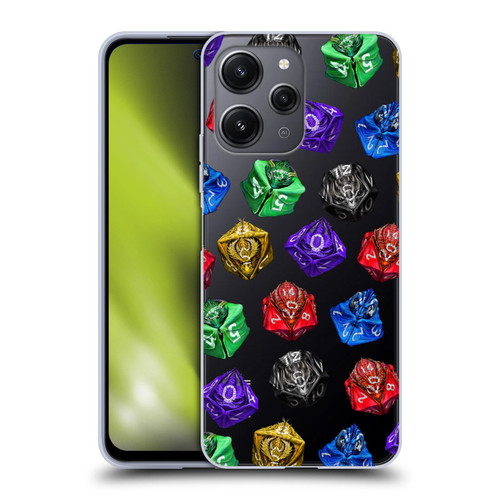 Stanley Morrison Art Six Dragons Gaming Dice Set Soft Gel Case for Xiaomi Redmi 12