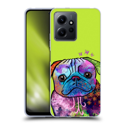 Duirwaigh Animals Pug Dog Soft Gel Case for Xiaomi Redmi Note 12 4G