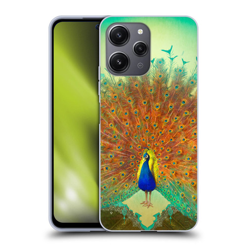 Duirwaigh Animals Peacock Soft Gel Case for Xiaomi Redmi 12