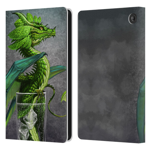 Stanley Morrison Dragons Green Mojito Drink Leather Book Wallet Case Cover For Amazon Fire 7 2022